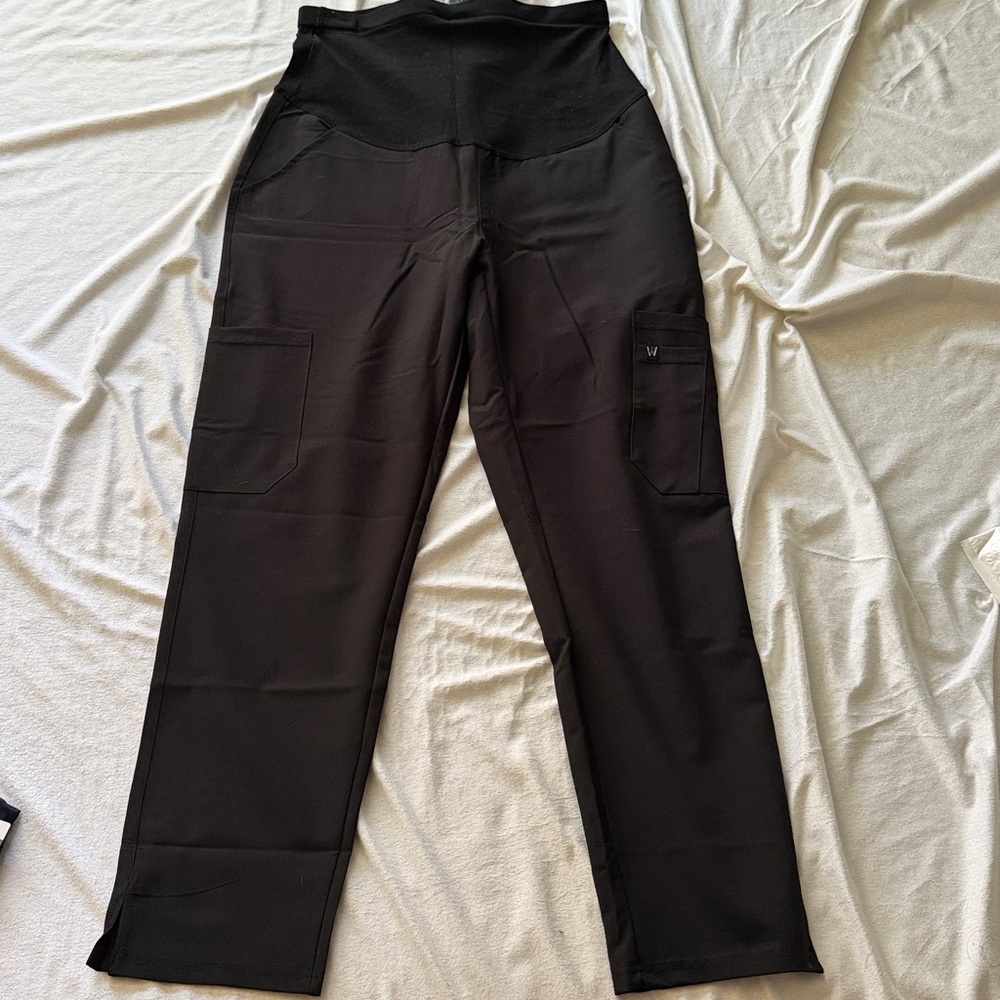 NWT Alina Mae Black Maternity scrub pants